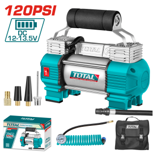 كمبروسر هواء 2 بستم TTAC2506 منفاخ سياره TOTAL AUTO AIR COMPRESSOR